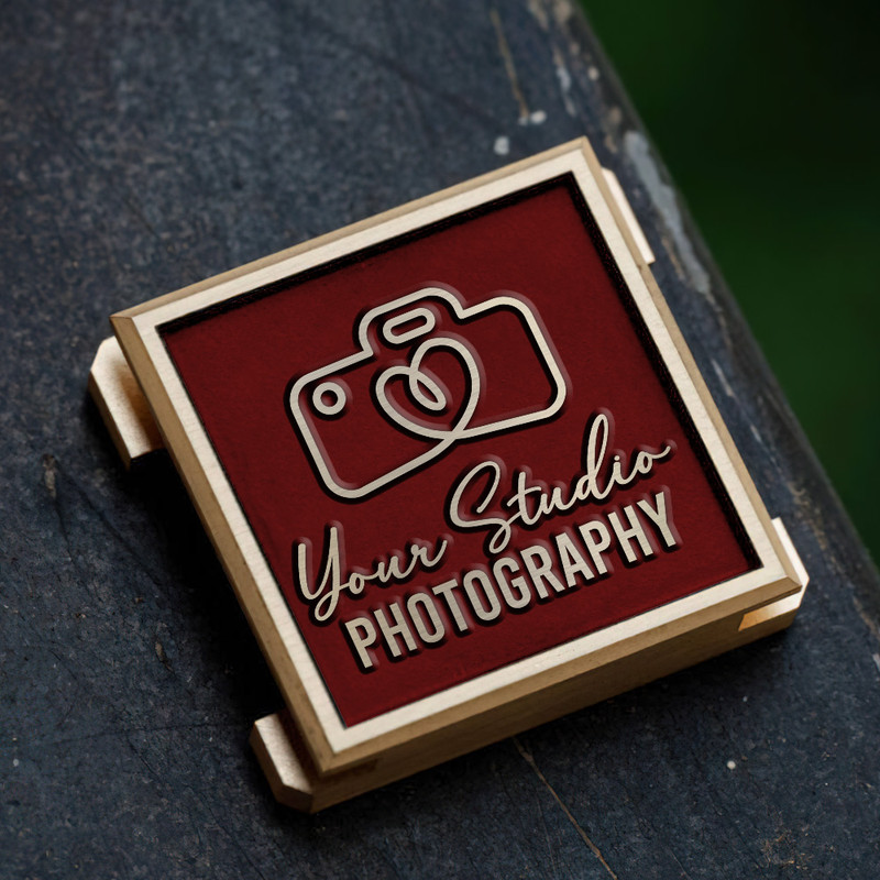 personalized shutter logo photo studio logo hot shoe cover PE00043