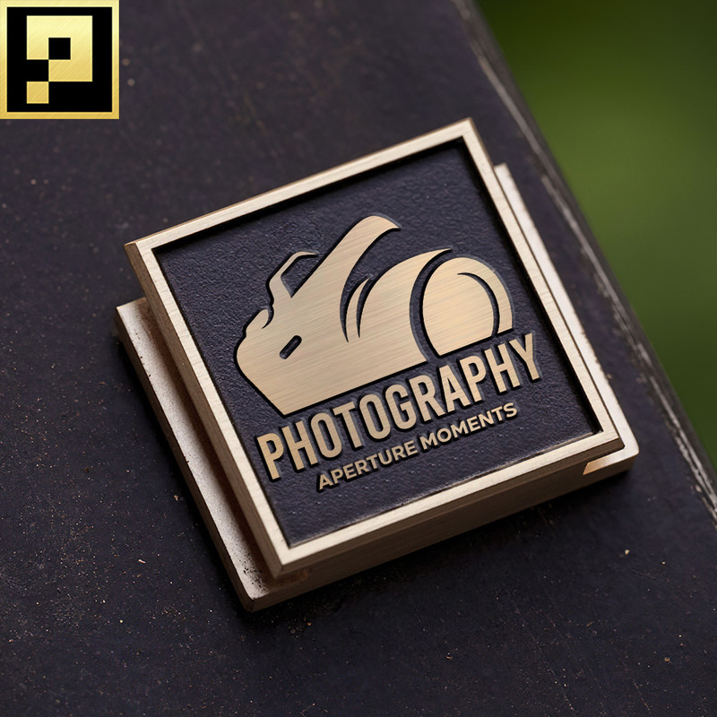 personalized camera logo photo graphy studio logo hot shoe cover PE00059