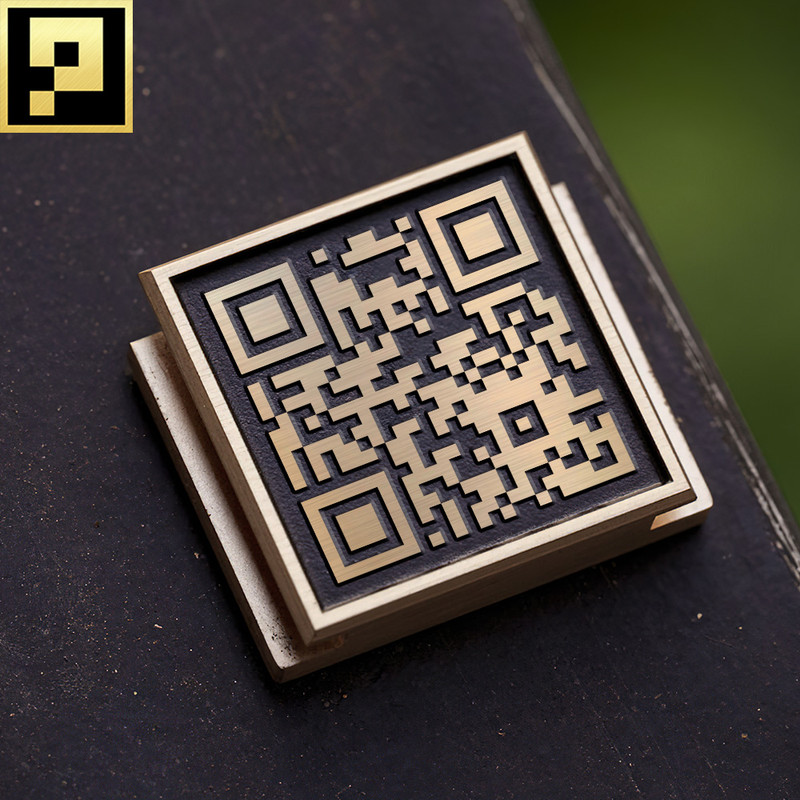 personalized qr code camera decor hot shoe cover PE00062