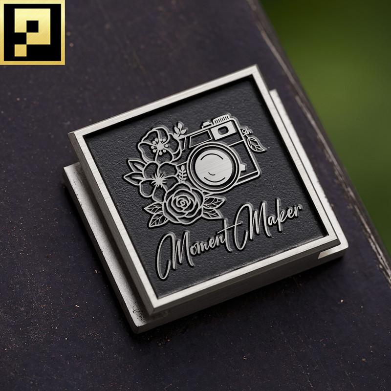 personalized floral camera logo photo camera with flower logo studio logo hot shoe cover PE00082