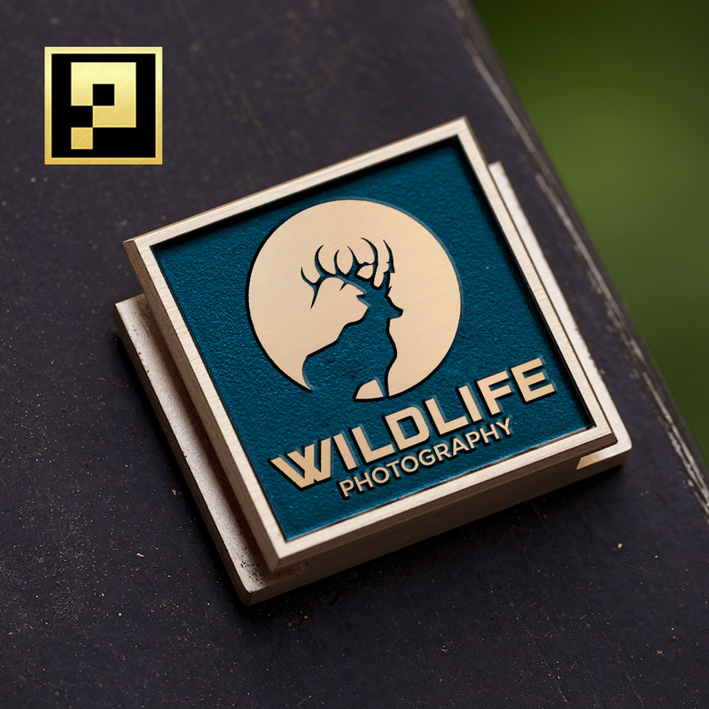 personalized wildlife photography logo deere camera logo hot shoe cover PE00118