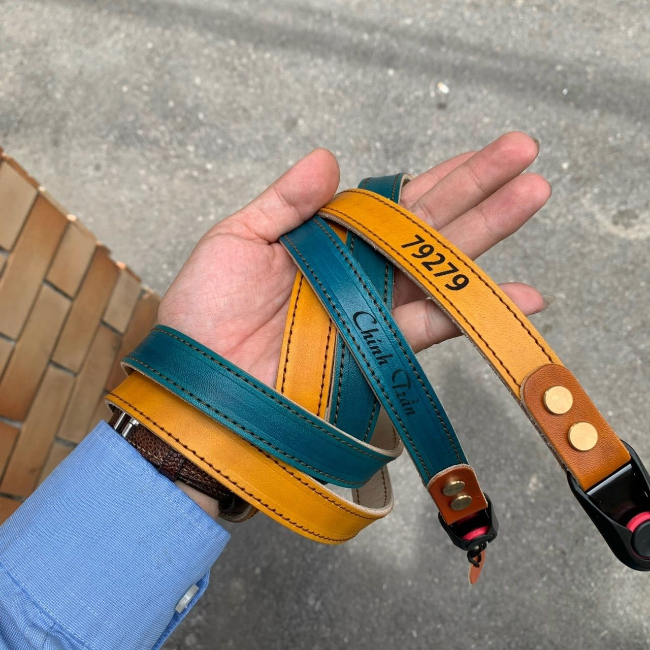 Hand-Dyed Full-Grain Leather Camera Strap for DSLR & Mirrorless – Personalizable