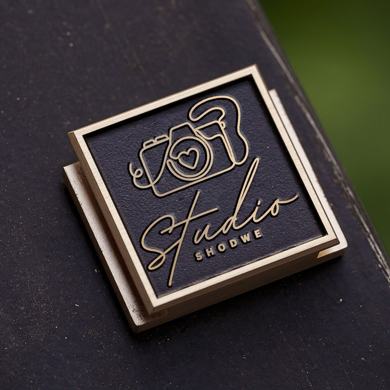 camera logo photography signature logo photo studio logo gift for photographer hot shoe cover PE00160