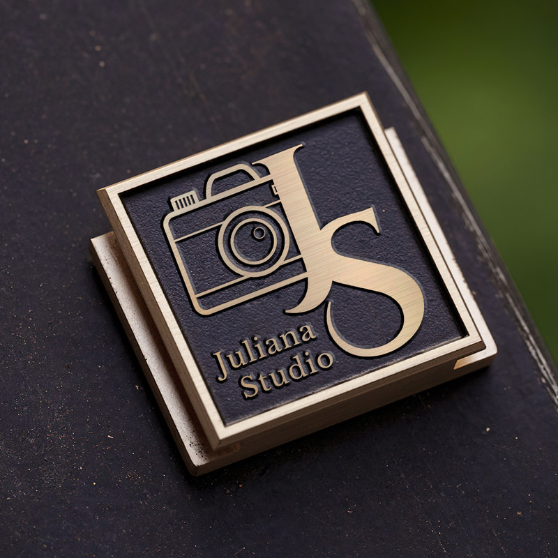 camera logo photography logo initial name logo gift for photographer gift for photographer hot shoe cover PE00165