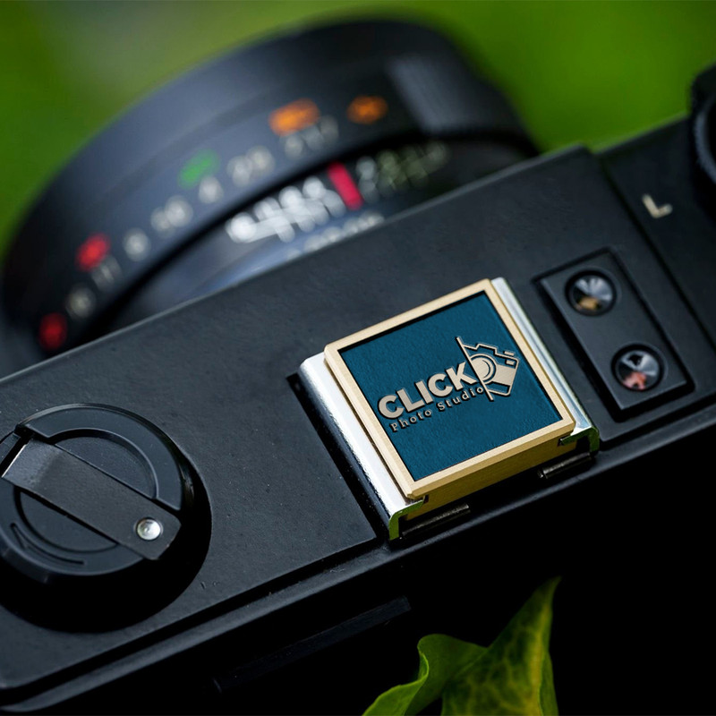 camera logo photo studio logo photography logo gift for photographer hot shoe cover PE00168