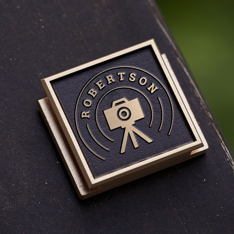 tripod logo camera icon logo photography gift gift for photographer hot shoe cover PE00170