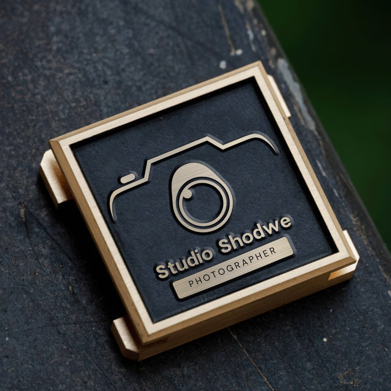 camera icon logo photography logo gift for photographer hot shoe cover PE00174