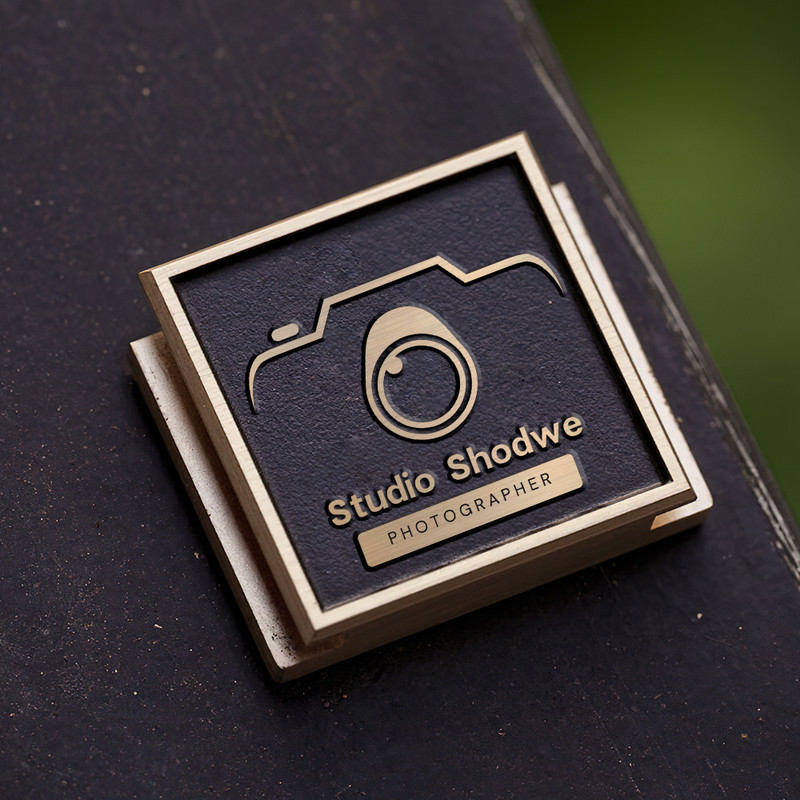 camera icon logo photography logo gift for photographer hot shoe cover PE00174