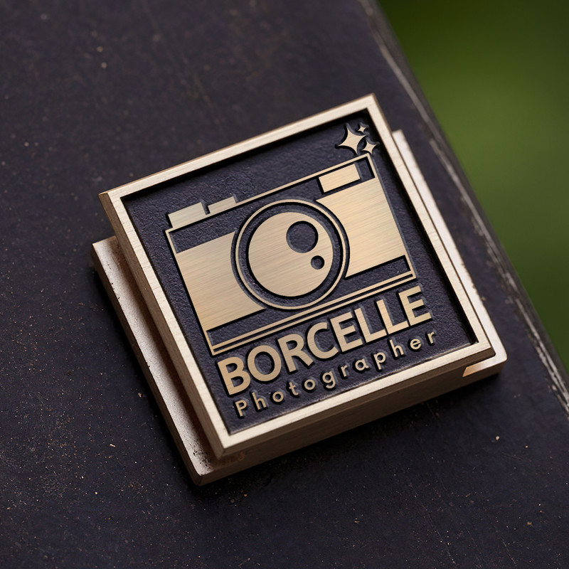 camera icon logo photography logo gift for photographer hot shoe cover PE00178