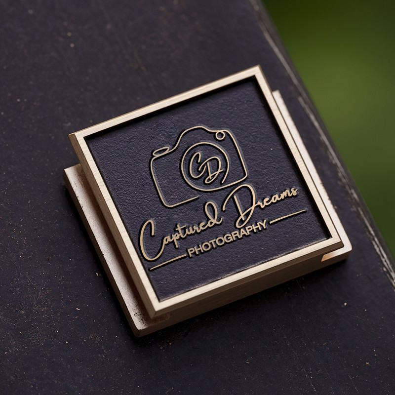 camera icon and initial name logo signature photography logo gift for photographer hot shoe cover PE00181