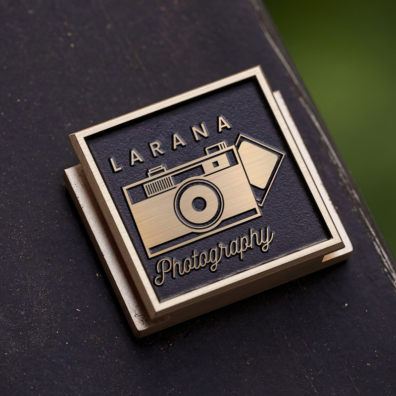 camera icon logo photography logo gift for photographer hot shoe cover PE00182