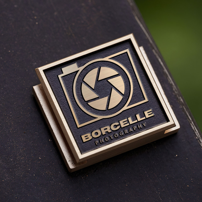 camera and shutter icon logo photography logo gift for photographer hot shoe cover PE00187