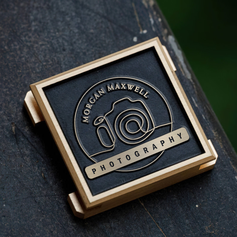 camera icon photography logo gift for photographer hot shoe cover PE00188