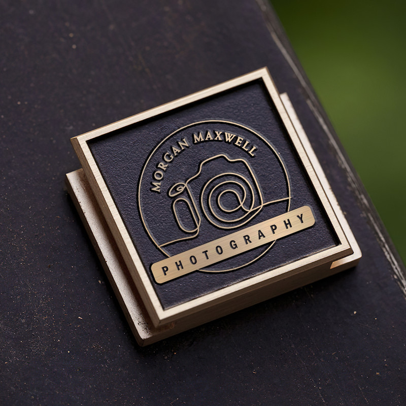 camera icon photography logo gift for photographer hot shoe cover PE00188