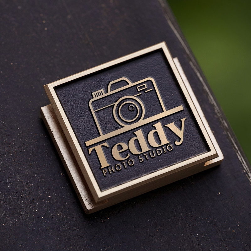 camera icon logo photography logo gift for photographer hot shoe cover PE00198