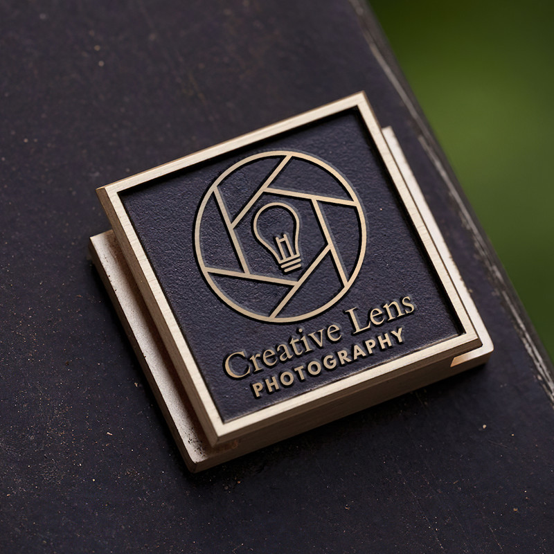 creative studio logo shutter logo lens logo gift for photographer hot shoe cover PE00202