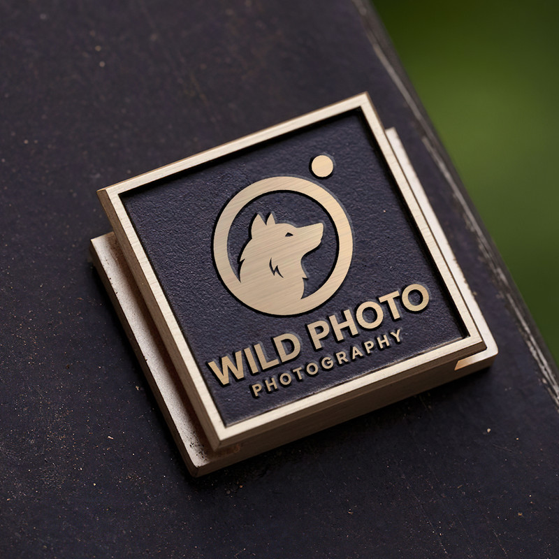 wildlife photography logo nature photography logo wolf icon gift for photographer hot shoe cover PE00203