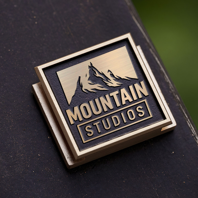 mountain logo nature photography logo adventure photography logo gift for photographer hot shoe cover PE00204