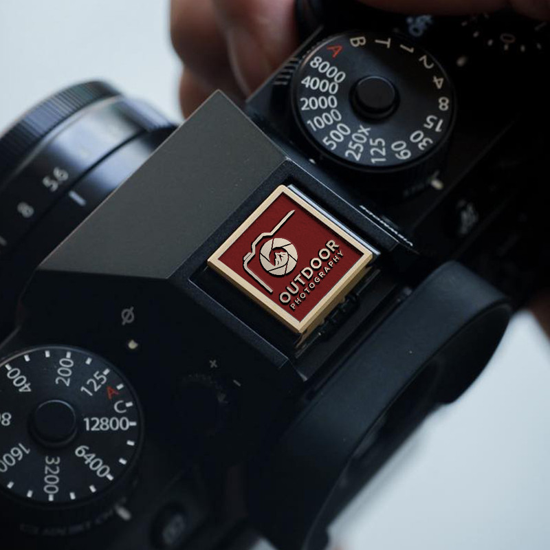 out door photography logo camera icon logo shutter logo photography gift gift for photographer hot shoe cover PE00209