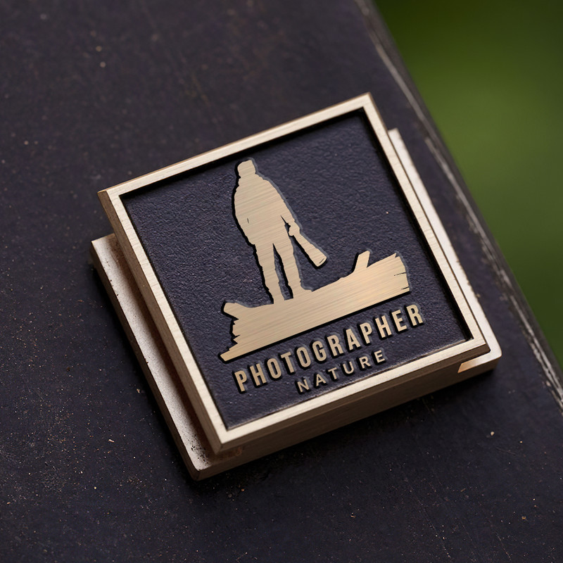 nature photographer silhoutee logo gift for photographer hot shoe cover PE00213