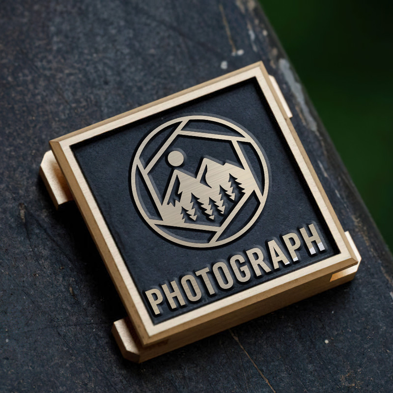 shutter logo landscape photography logo nature photography gift for photographer hot shoe cover PE00214