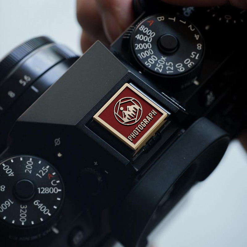 shutter logo landscape photography logo nature photography gift for photographer hot shoe cover PE00214