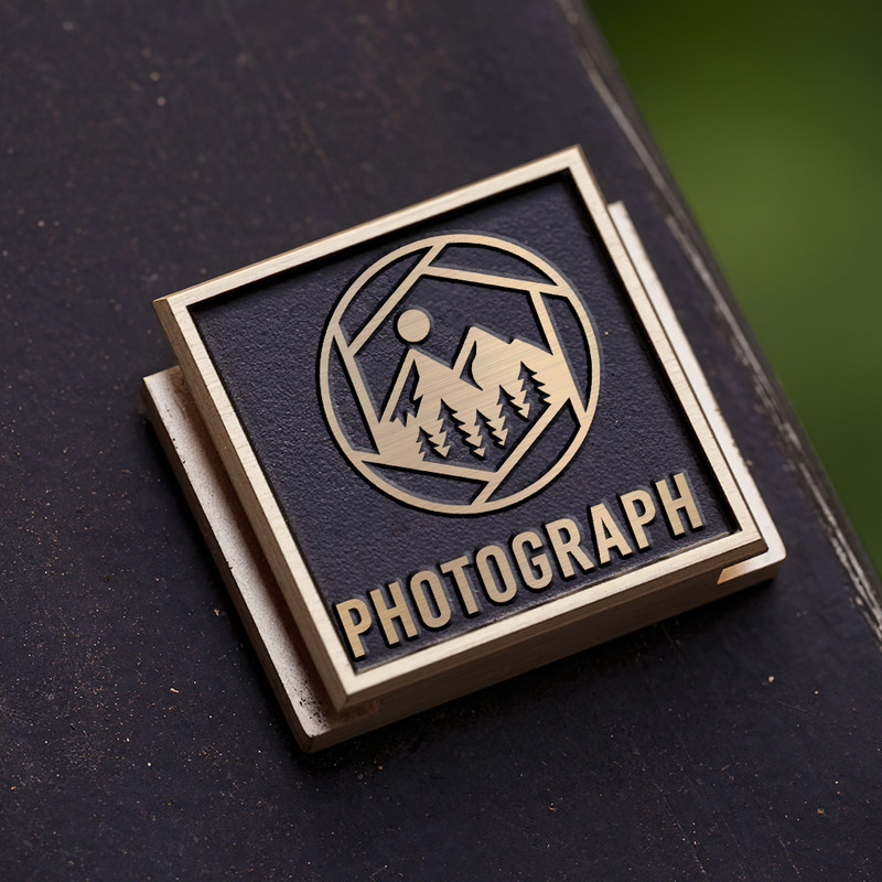 shutter logo landscape photography logo nature photography gift for photographer hot shoe cover PE00214