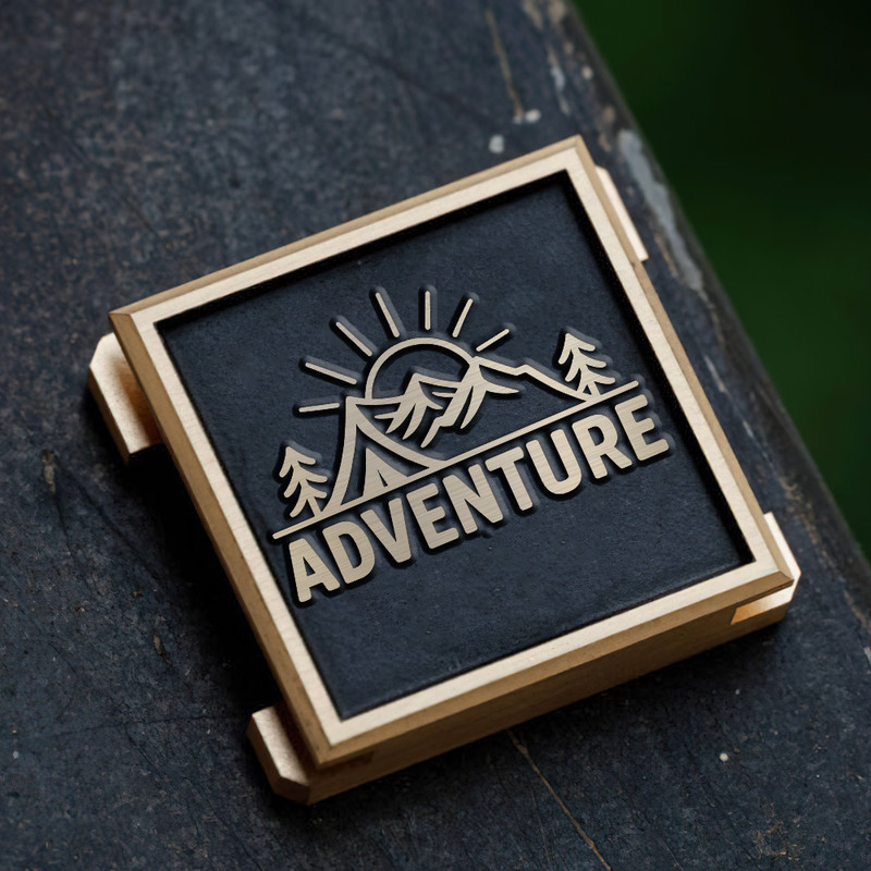 adventure logo nature photography logo photography gift landscape photography gift for photographer hot shoe cover PE00216