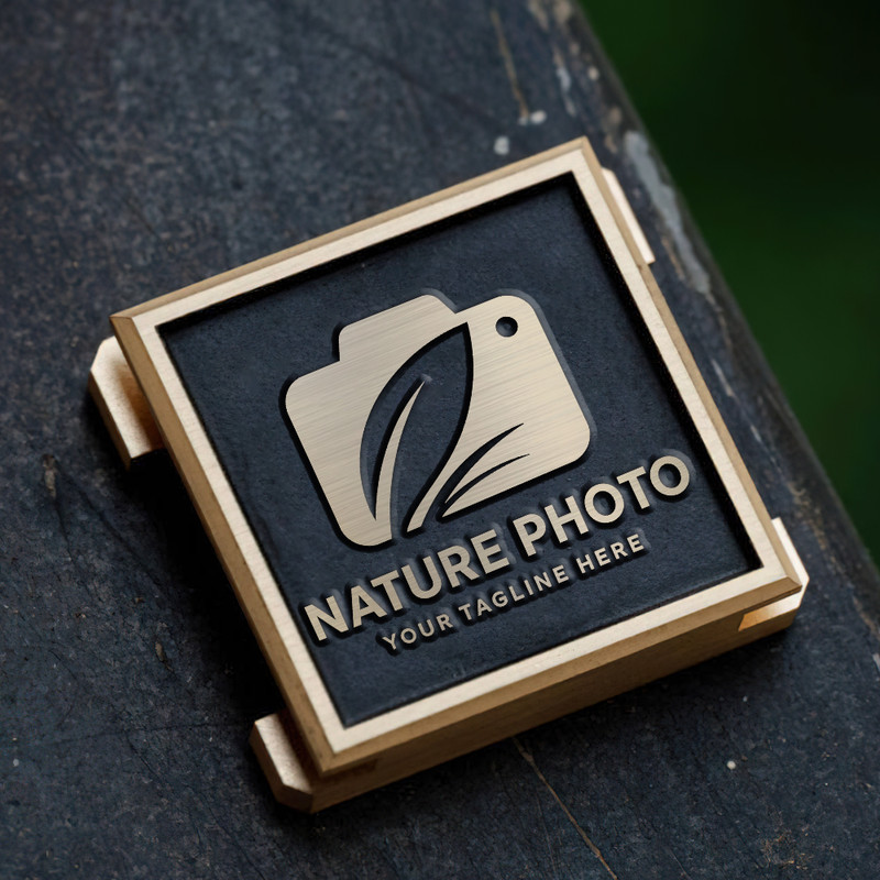 nature photography logo camera leaf icon photography gift gift for photographer hot shoe cover PE00218