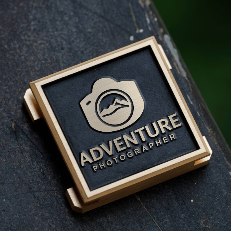 adventure logo nature photography logo photography gift landscape photography gift for photographer hot shoe cover PE00226