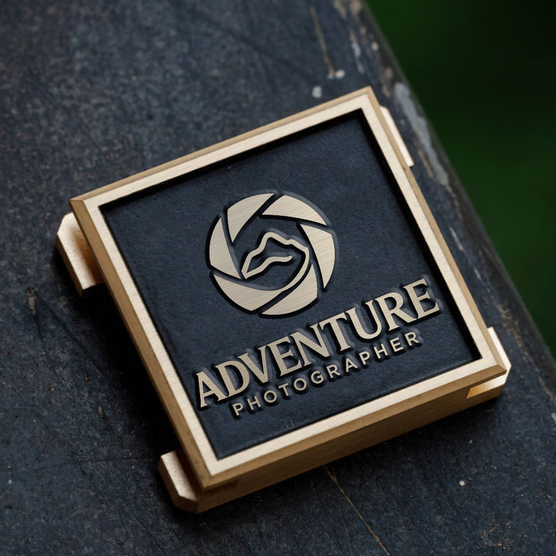 adventure logo nature photography logo photography gift landscape photography gift for photographer hot shoe cover PE00227