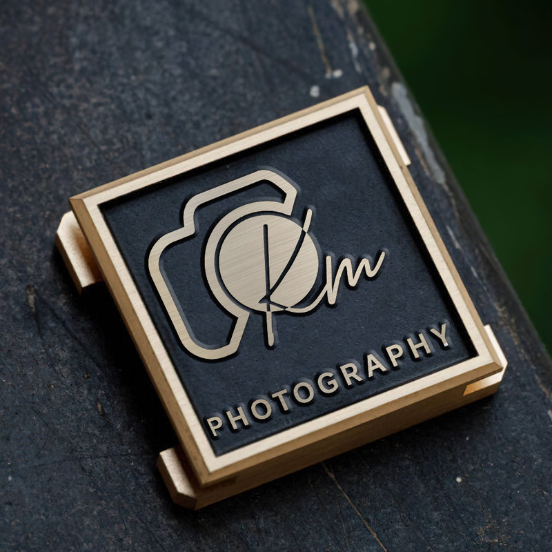 camera icon and signature logo photography logo gift for photographer hot shoe cover PE00229