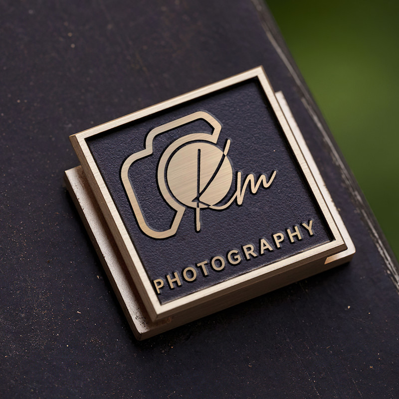 camera icon and signature logo photography logo gift for photographer hot shoe cover PE00229