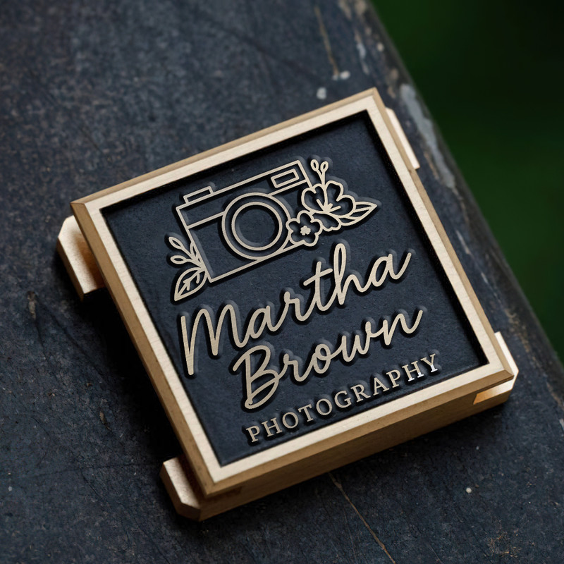 floral camera logo photograhy signature logo gift for photographer hot shoe cover PE00230