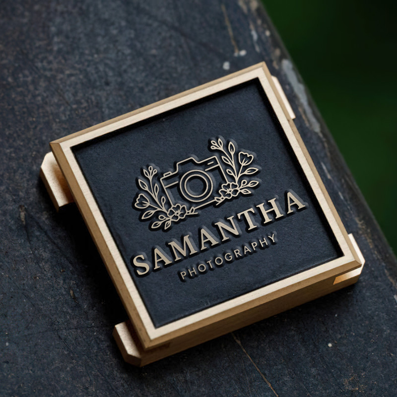 camra icon and flower logo photography gift gift for photographer hot shoe cover PE00232