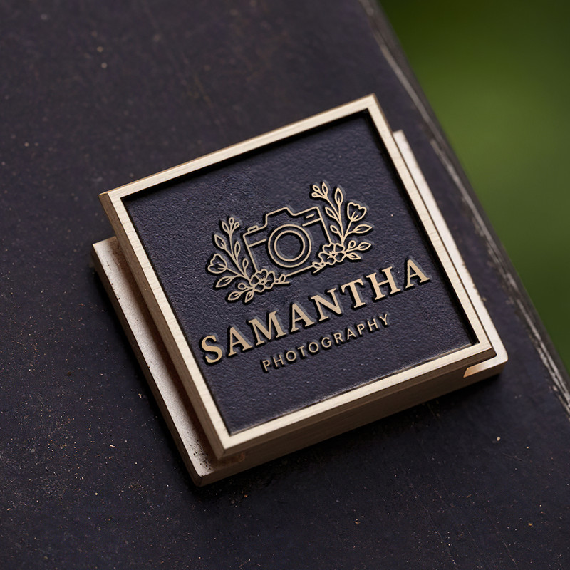 camra icon and flower logo photography gift gift for photographer hot shoe cover PE00232