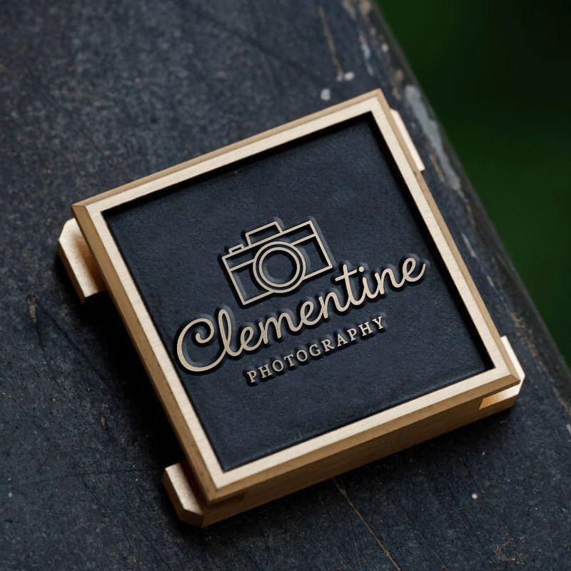 camera icon photography logo photography gift gift for photographer hot shoe cover PE00237