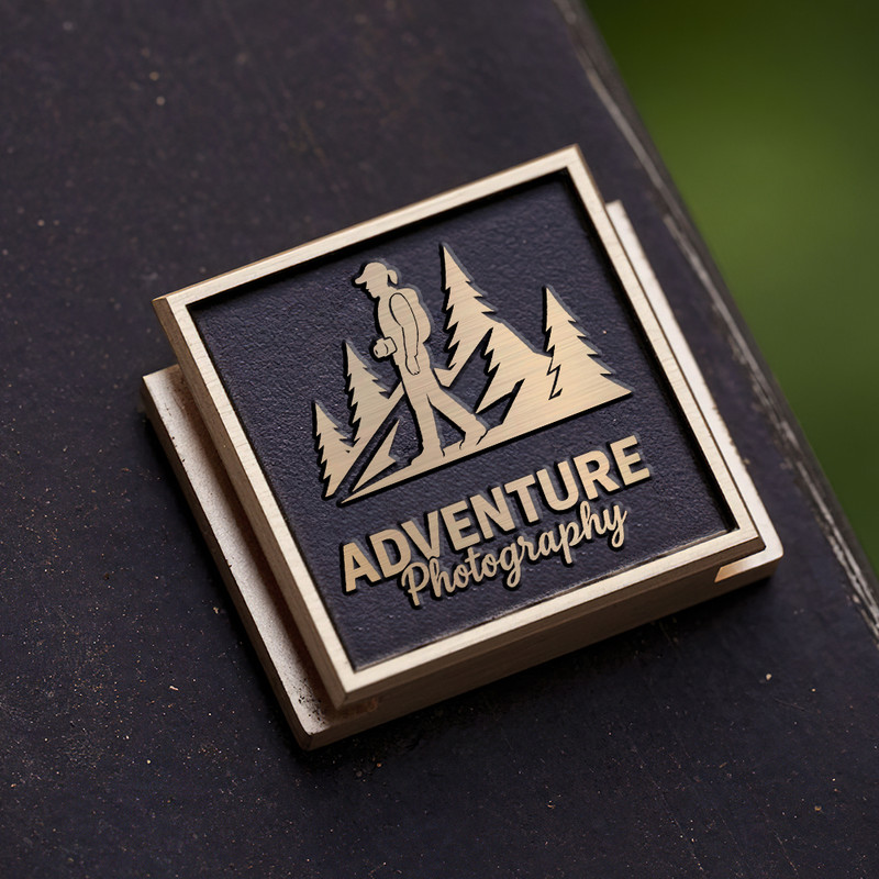 adventure logo photographer and nature logo out door photography logo gift for photographer hot shoe cover PE00245