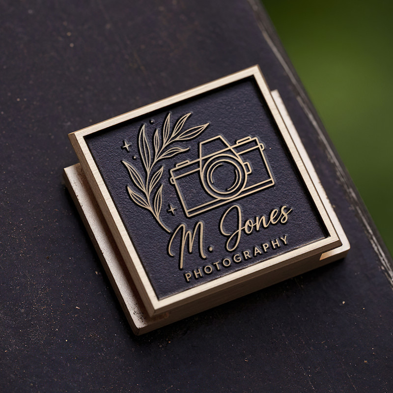 camera icon photography logo signatura logo gift for photographer hot shoe cover PE00249