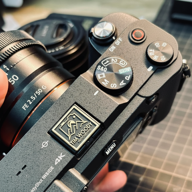 adventure logo nature photography logo photography gift landscape photography gift for photographer hot shoe cover PE00215