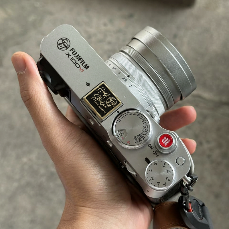 film and mountain logo photography logo photography gift nature photography gift for photographer hot shoe cover PE00205